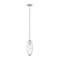 Z-Lite Arden Pendant, 1-Light, 4.5 In.W x 11.5 In.H, Brushed Nickel/Clear 651P-ROD-BN - alternate 1